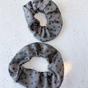 Upcycle necktie hand-made scrunchie
